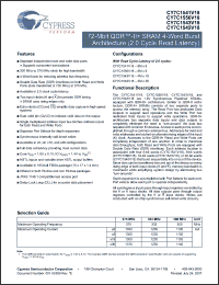 Click here to download CY7C1545V18-333BZXI Datasheet
