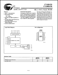Click here to download CY100E470-7DC Datasheet