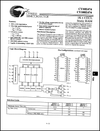 Click here to download CY100E474-3.5LC Datasheet