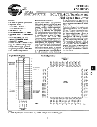 Click here to download CY10E383-3JC Datasheet
