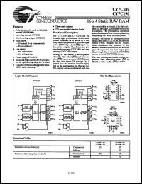 Click here to download CY7C189-25DC Datasheet