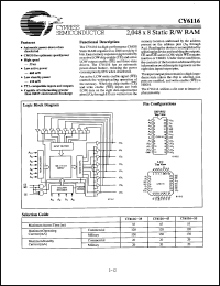 Click here to download CY6116-45LC Datasheet