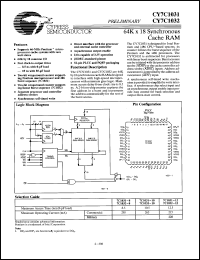 Click here to download CY7C1031-12YMB Datasheet