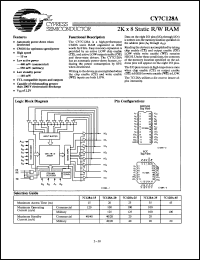 Click here to download CY7C128A35DMB Datasheet