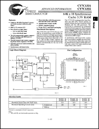Click here to download CY7C1331-16JC Datasheet