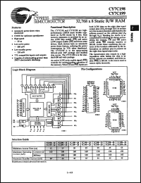 Click here to download CY7C198-25PC Datasheet