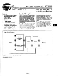 Click here to download CY7C338-6LC Datasheet
