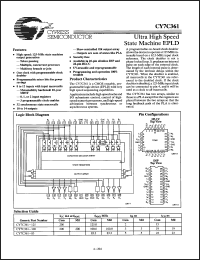 Click here to download CY7C361-100WC Datasheet