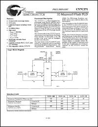 Click here to download CY7C371-15JC Datasheet