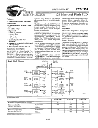 Click here to download CY7C374-83JC Datasheet