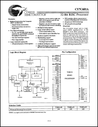 Click here to download CY7C601-25GMB Datasheet