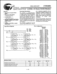 Click here to download CYM1851PN25C Datasheet