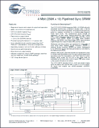 Click here to download CY7C1327G-200BGXI Datasheet