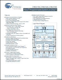 Click here to download CY8C21223-24SXI Datasheet