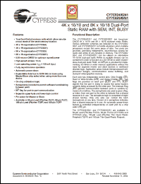 Click here to download CY7C0251-55AXC Datasheet