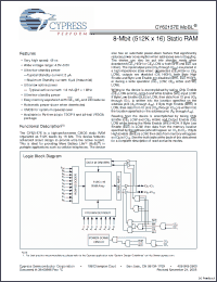 Click here to download CY62157ELL-55BVXE Datasheet