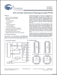 Click here to download CY7C271_06 Datasheet
