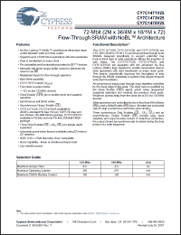Click here to download CY7C1475V25-100BGXI Datasheet