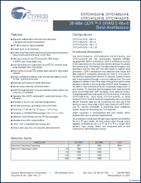 Click here to download CY7C1410JV18 Datasheet