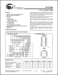 Click here to download CY7C128A_07 Datasheet