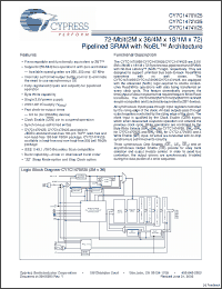 Click here to download CY7C1470V25-250BZXI Datasheet