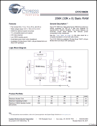 Click here to download CY7C199CN-25PC Datasheet