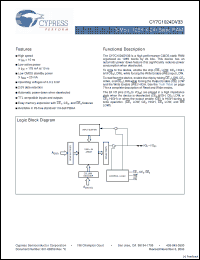 Click here to download CY7C1024DV33_09 Datasheet