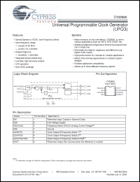 Click here to download CY22800FXC Datasheet