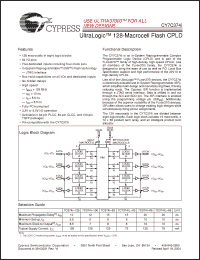 Click here to download CY7C374I-100AC Datasheet