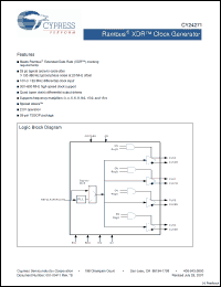 Click here to download CY24271ZXC Datasheet
