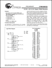 Click here to download CYM1846V33PM-25C Datasheet