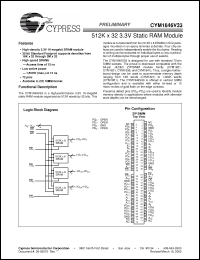 Click here to download CYM1846V33PZ-35C Datasheet