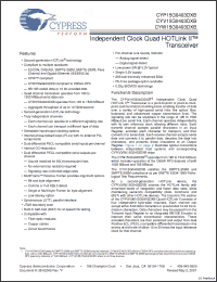Click here to download CYW15G0403DXB-BGXC Datasheet