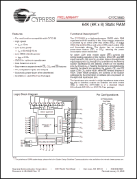 Click here to download CY7C185D-10VXC Datasheet