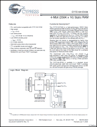 Click here to download CY7C1041DV33-12VXE Datasheet