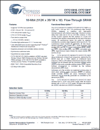 Click here to download CY7C1383D-133BZXC Datasheet
