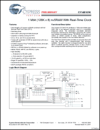 Click here to download CY14B101K-SP45XCT Datasheet