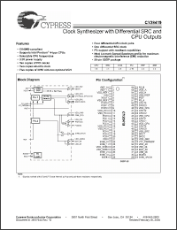 Click here to download CY28419 Datasheet