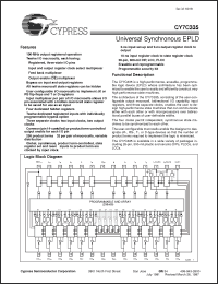 Click here to download CY7C335-66JC Datasheet