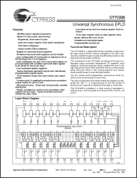 Click here to download CY7C335-83HC Datasheet