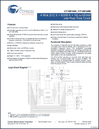 Click here to download CY14B104M-ZSP20XCT Datasheet