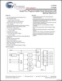 Click here to download CY2544 Datasheet