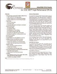 Click here to download CY37256P Datasheet