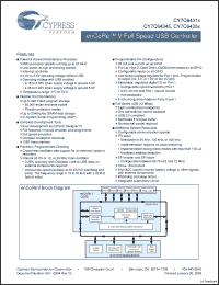 Click here to download CY7C64343-32LQXC Datasheet