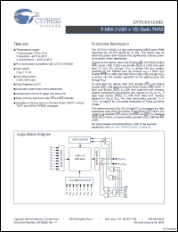 Click here to download CY7C1011CV33_08 Datasheet
