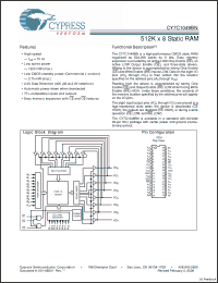 Click here to download CY7C1049BN-25VXI Datasheet