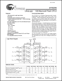 Click here to download CY7C374I Datasheet