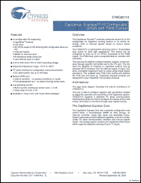 Click here to download CY8C20110_0809 Datasheet