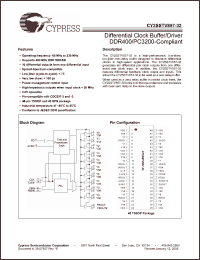 Click here to download CY2SSTV857ZXI-32 Datasheet