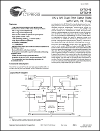 Click here to download CY7C145-35AI Datasheet